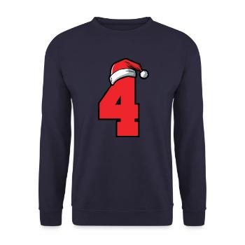 4 Numéro de Noël - Sweat-shirt Unisexe - marine - Devant - Alina (178cm) & Michal (187cm)
