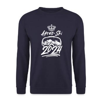Masque de ski après-ski 2024 - Sweat-shirt Unisexe - marine - Devant - Alina (178cm) & Michal (187cm)