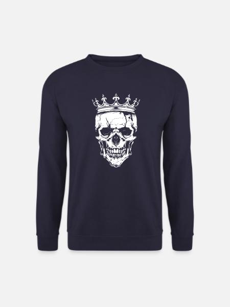 King Skull Crown - Unisex Sweatshirt - navy