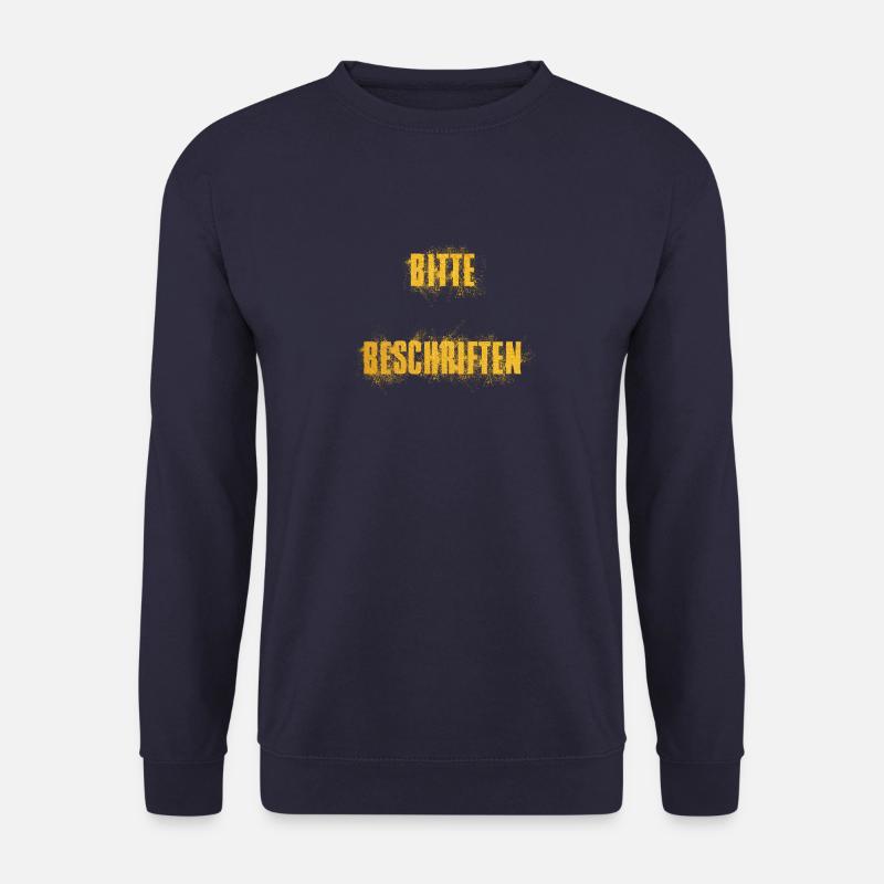 Bitte Beschriften - Unisex Pullover - Navy