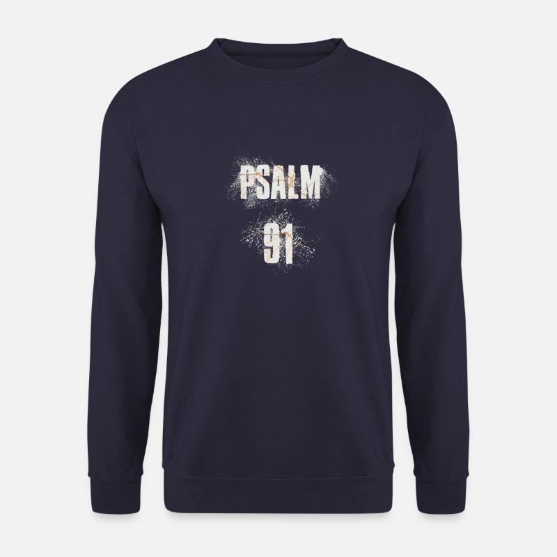 Psalm 91 - Unisex Pullover - Navy