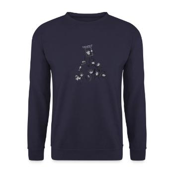 Employee of the month - Unisex Sweatshirt - navy - Front - Alina (178cm) & Michal (187cm)