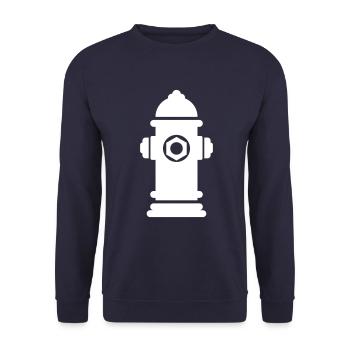 Hydrant Icon - Unisex Sweatshirt - navy - Front - Alina (178cm) & Michal (187cm)