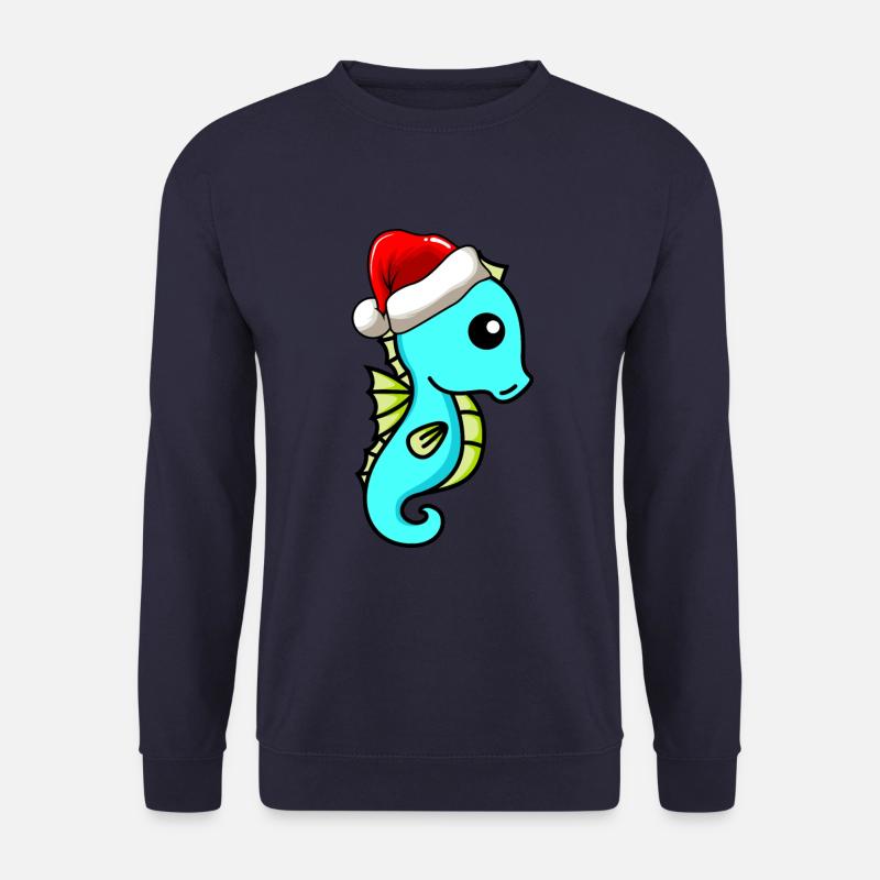 Seahorse Comic Christmas - Unisex Sweatshirt - navy