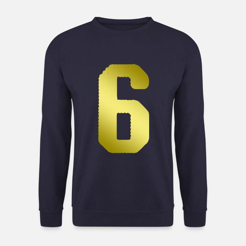 6 Zahl Trikot - Unisex Pullover - Navy