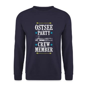 Ostsee Party Crew - Unisex Pullover - Navy - Vorne - Alina (178cm) & Michal (187cm)
