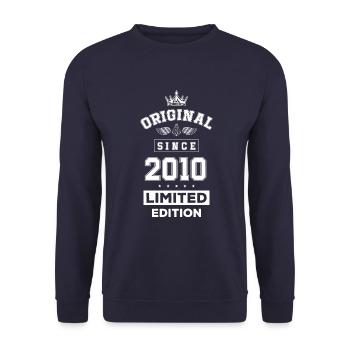 Anniversaire édition limitée 2010 - Sweat-shirt Unisexe - marine - Devant - Alina (178cm) & Michal (187cm)