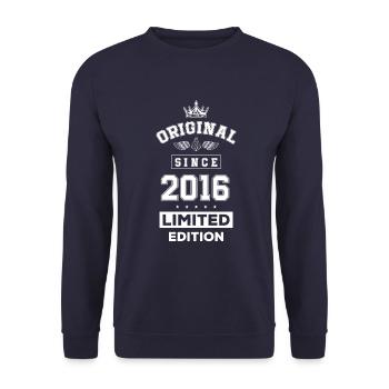 Anniversaire édition limitée 2016 - Sweat-shirt Unisexe - marine - Devant - Alina (178cm) & Michal (187cm)