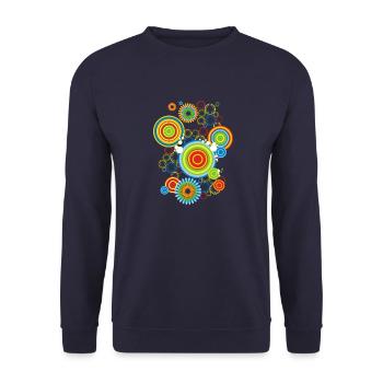 Disco 73 - Unisex Pullover - Navy - Vorne - Alina (178cm) & Michal (187cm)