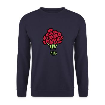 Bouquet 3 - Unisex Sweatshirt - navy - Front - Alina (178cm) & Michal (187cm)