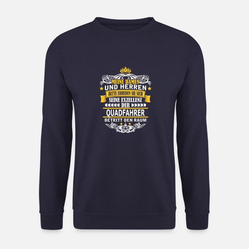 QUADFAHRER - Unisex Pullover - Navy