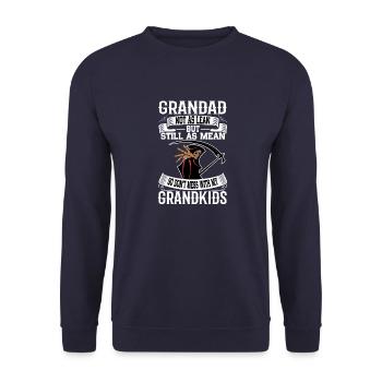 Grandad - Unisex Sweatshirt - navy - Front - Alina (178cm) & Michal (187cm)
