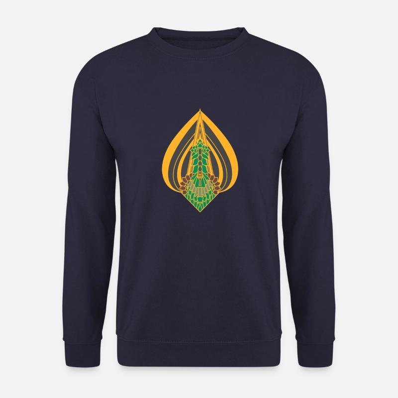 yellow - Unisex Pullover - Navy