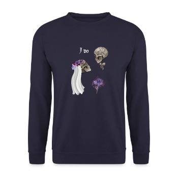 RIVYONA IST EINE LÖSUNG AUS EINER HAND FÜR ALLE IHRE VERANSTALTUNGEN - Unisex Pullover - Navy - Vorne - Alina (178cm) & Michal (187cm)