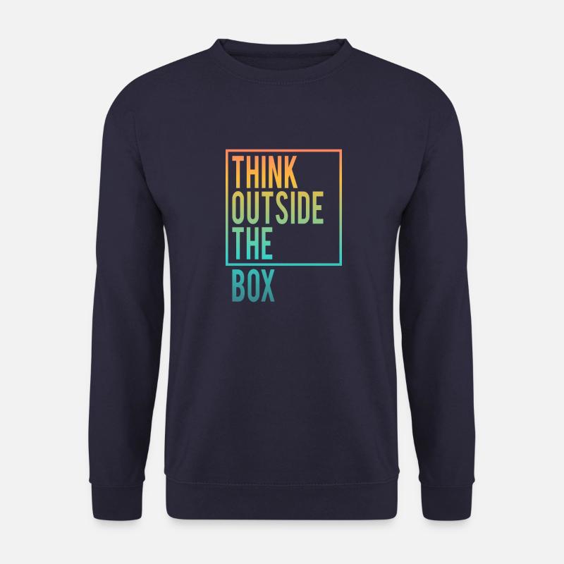 Think outside the Box - Unisex Pullover - Navy