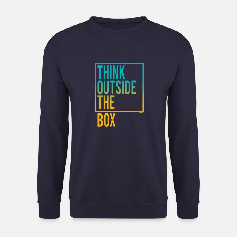 THINK OUTSIDE THE BOX - Unisex Sweatshirt - navy