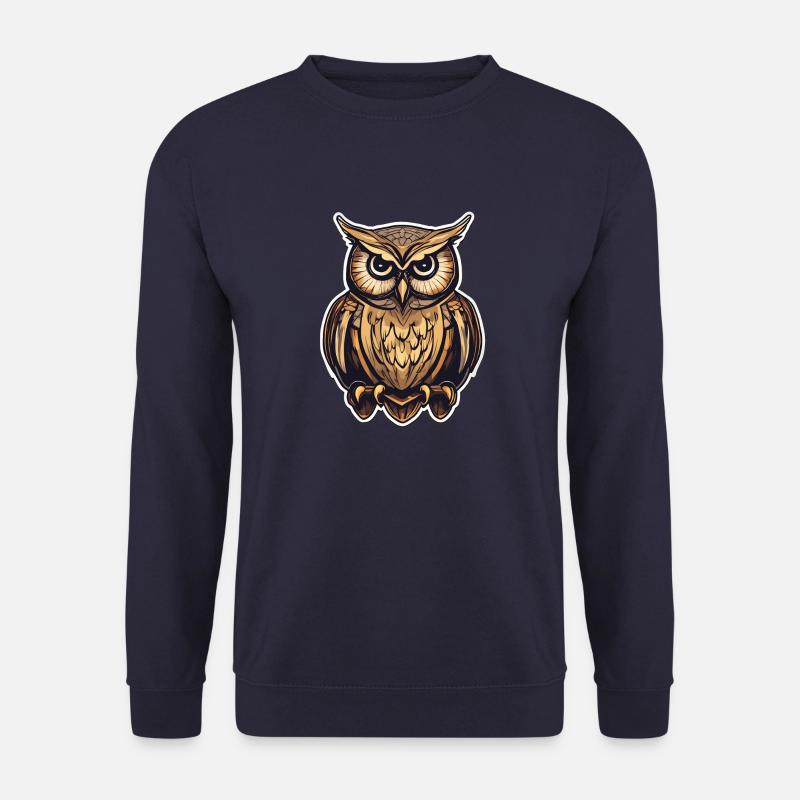 Owl Emblem - Unisex Sweatshirt - navy