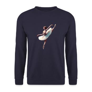 Danseuse De Lune - Grâce Céleste - Sweat-shirt Unisexe - marine - Devant - Alina (178cm) & Michal (187cm)