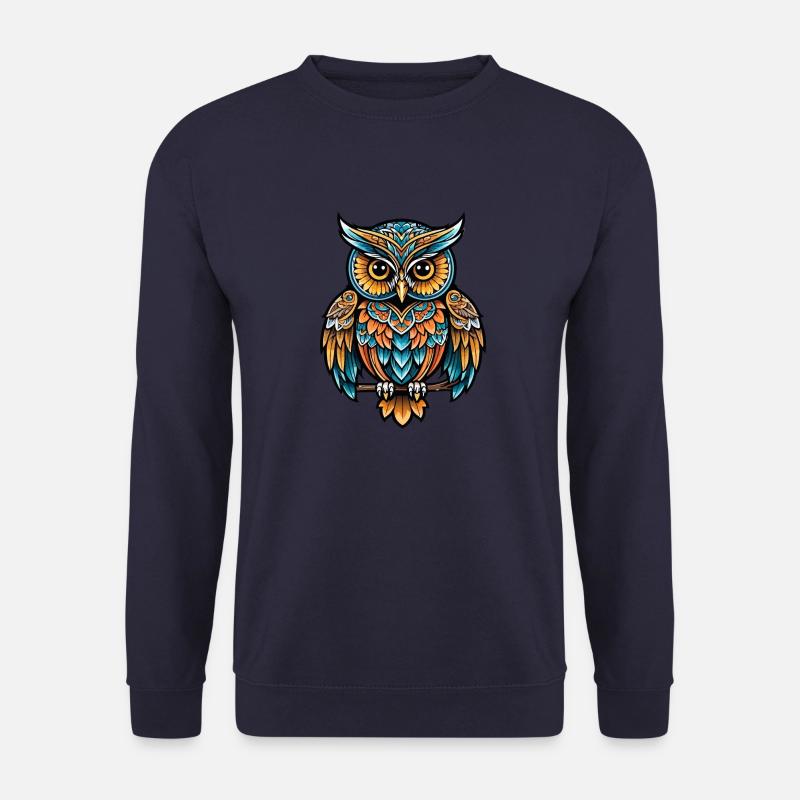 Eule Neo Traditional - Unisex Pullover - Navy