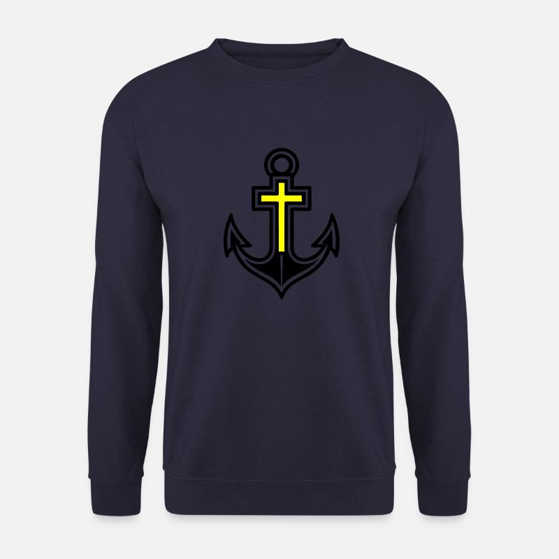Icône de croix d’ancre - Sweat-shirt Unisexe - marine