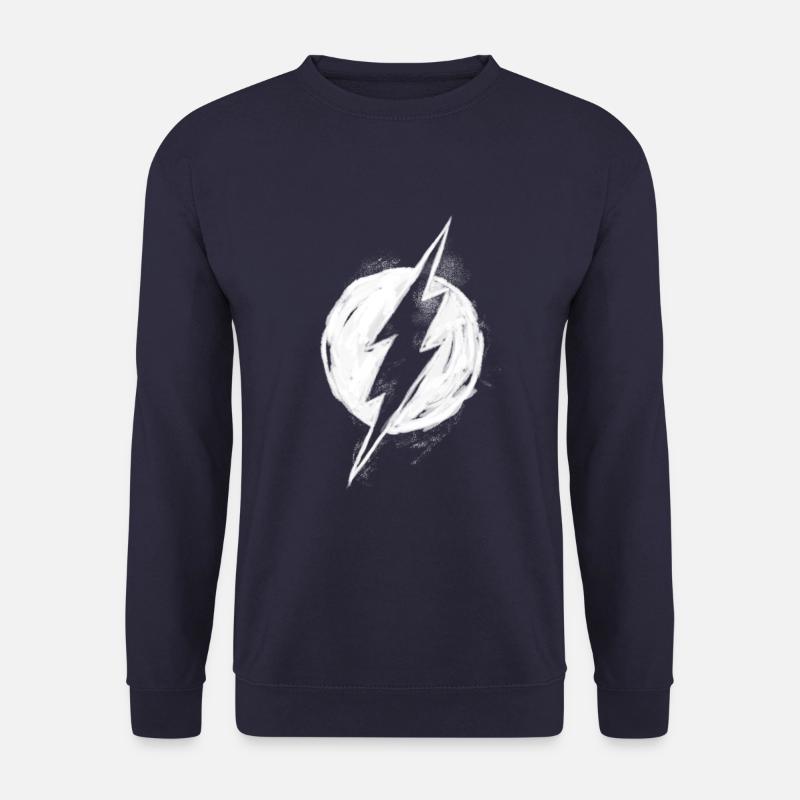 DC Comics Justice League The Flash Logo - Unisex Pullover - Navy