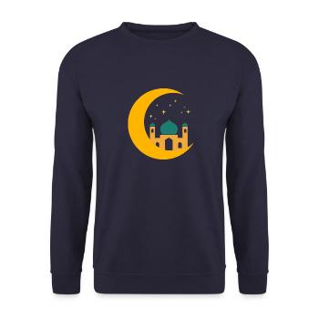 Ramadan Mubarak muslim islam Fasten moslem Allah - Unisex Pullover - Navy - Vorne - Alina (178cm) & Michal (187cm)