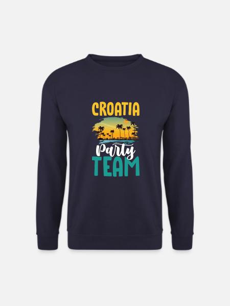 Croatia Party Team - Unisex Sweatshirt - navy