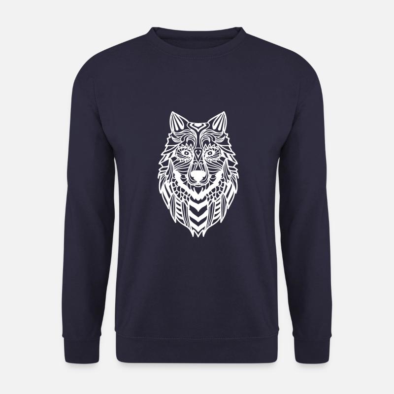 Wolf - Unisex Sweatshirt - navy