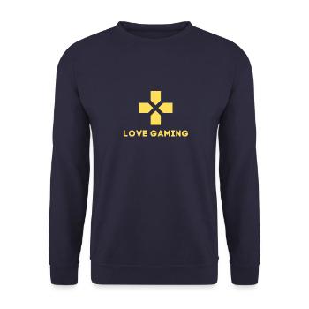 LIEBE GAMING - Unisex Pullover - Navy - Vorne - Alina (178cm) & Michal (187cm)