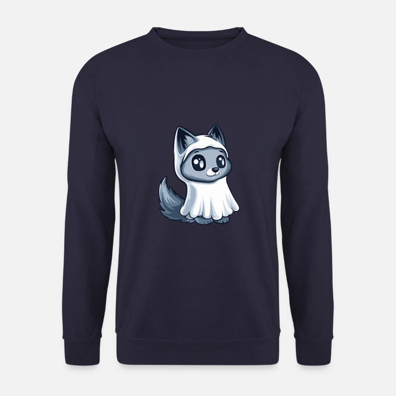 Wolf Halloween Funny Ghost - Unisex Sweatshirt - navy