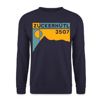 Zuckerhütl Finisher Skitour Besteigung Normalweg - Unisex Pullover - Navy - Vorne - Alina (178cm) & Michal (187cm)