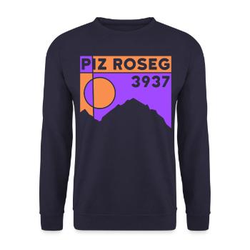 Piz Roseg - Sweat-shirt Unisexe - marine - Devant - Alina (178cm) & Michal (187cm)