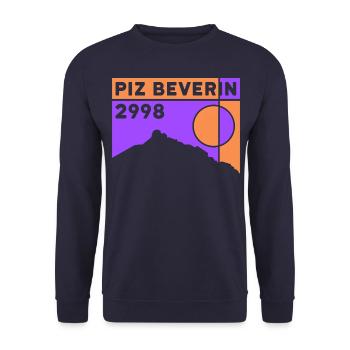 Piz Beverin Ski Tour Mountain Tour Tour Souvenirs Hiking - Unisex Sweatshirt - navy - Front - Alina (178cm) & Michal (187cm)