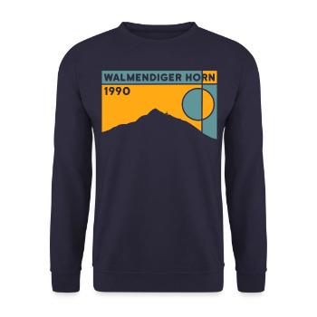 Walmendinger Horn Hiking Ridge Hike Finisher - Unisex Sweatshirt - navy - Front - Alina (178cm) & Michal (187cm)