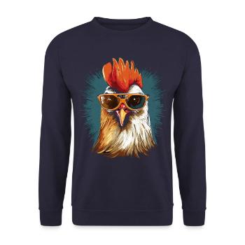Hahn Sonnenbrille - Unisex Pullover - Navy - Vorne - Alina (178cm) & Michal (187cm)