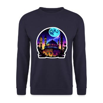 Architecture mauresque - Sweat-shirt Unisexe - marine - Devant - Alina (178cm) & Michal (187cm)