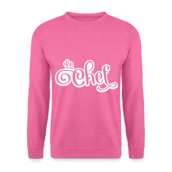 le chef - Sweat-shirt Unisexe - rose - Devant