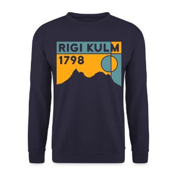 Rigi Kulm Lucerne Hiking Lake Lucerne - Unisex Sweatshirt - navy - Front - Alina (178cm) & Michal (187cm)