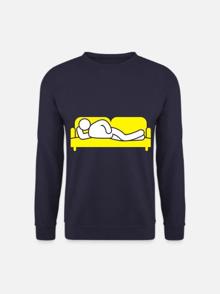 Couch Sleeping Sofa Tired Icon - Unisex Sweatshirt - navy