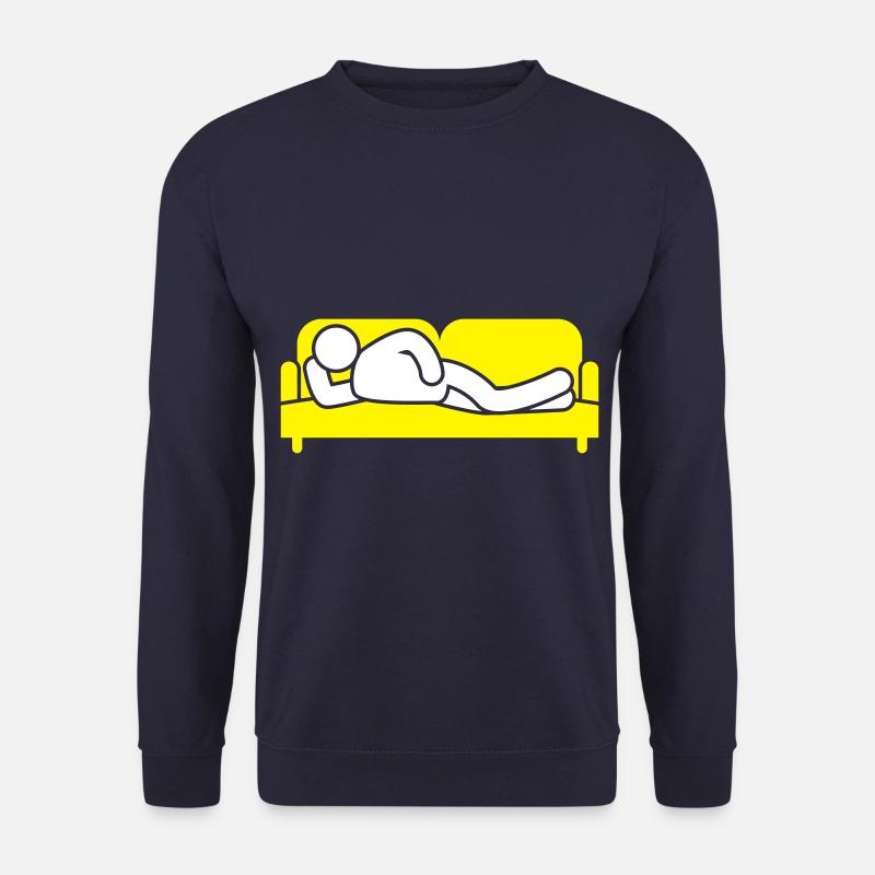 Couch Sleeping Sofa Tired Icon - Unisex Sweatshirt - navy