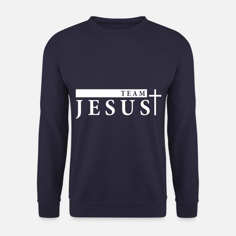 jesus team kreuz - Unisex Pullover - Navy