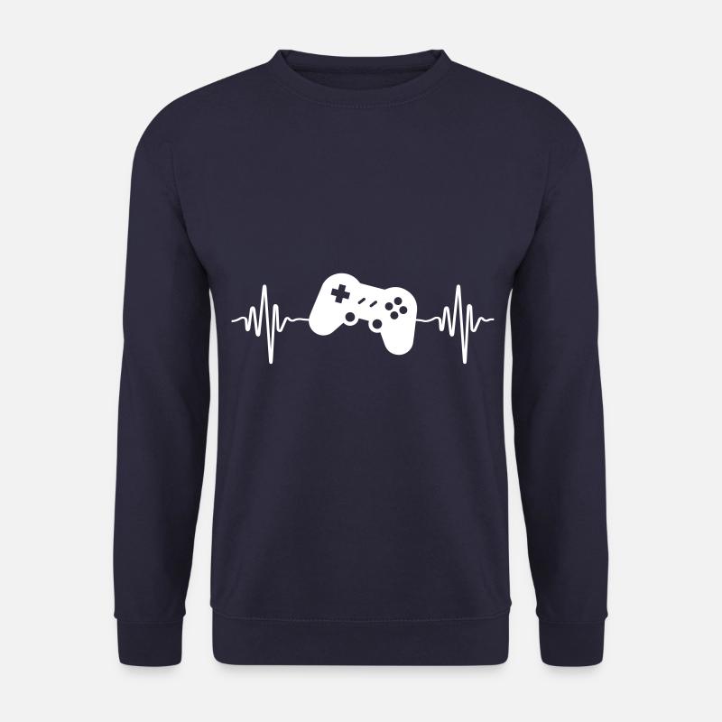 gamer controller puls - Unisex Pullover - Navy