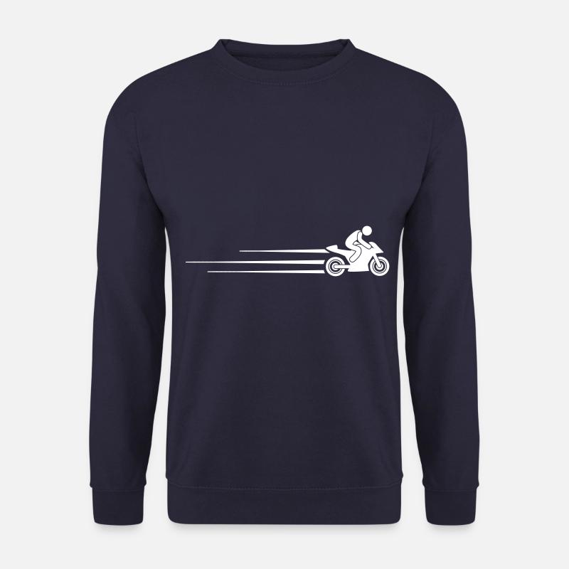 motorcycle symbol racer - Unisex Sweatshirt - navy
