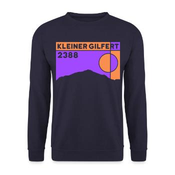 Kleiner Gilfert Skitour Wandern Andenken Tirol - Unisex Pullover - Navy - Vorne - Alina (178cm) & Michal (187cm)