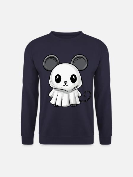 Mouse Halloween Comic Ghost - Unisex Sweatshirt - navy