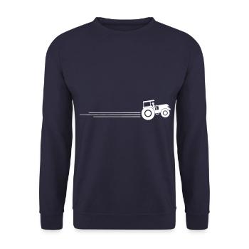 Traktor Symbol Racer Trekker Bauer - Unisex Pullover - Navy - Vorne - Alina (178cm) & Michal (187cm)
