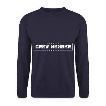 crew member - Unisex Sweatshirt - navy - Front - Alina (178cm) & Michal (187cm)