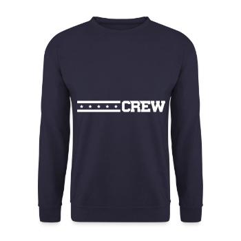 crew strich sterne - Sweat-shirt Unisexe - marine - Devant - Alina (178cm) & Michal (187cm)