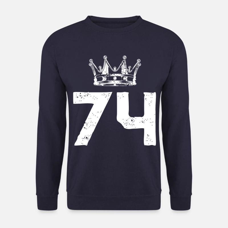 74 Number crown - Unisex Sweatshirt - navy