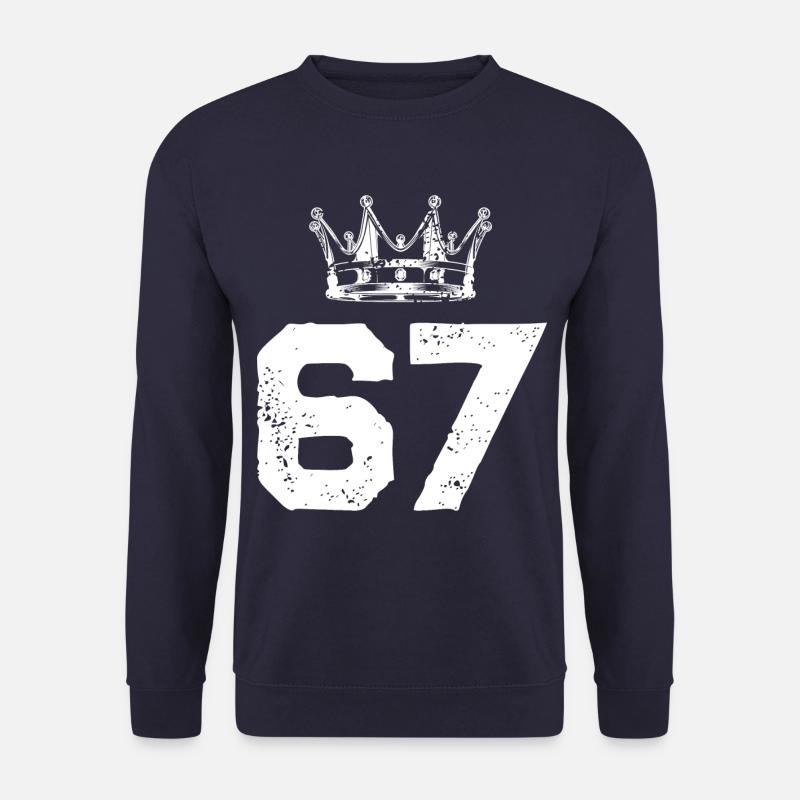 67 Number crown - Unisex Sweatshirt - navy
